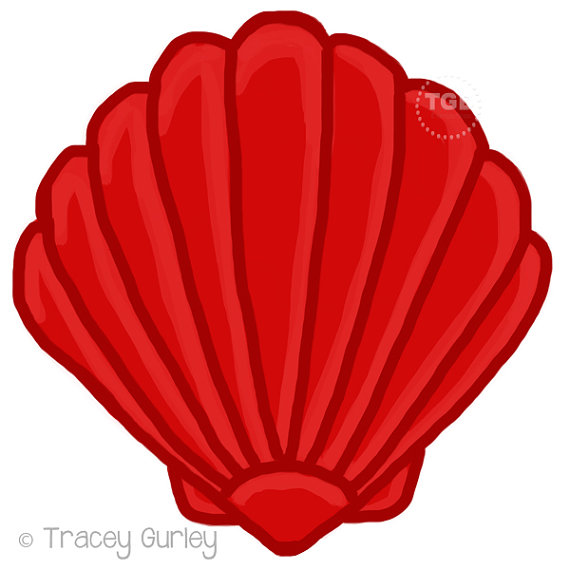 570x570 Scallop Shell Clip Art, Clipart Panda