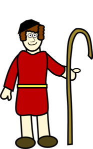 186x299 Young Shepherd Clip Art