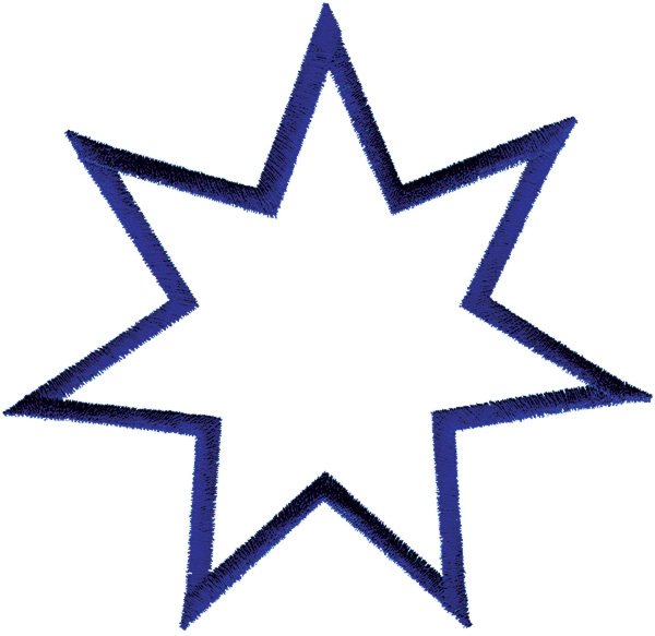 600x583 7 Point Star Clipart