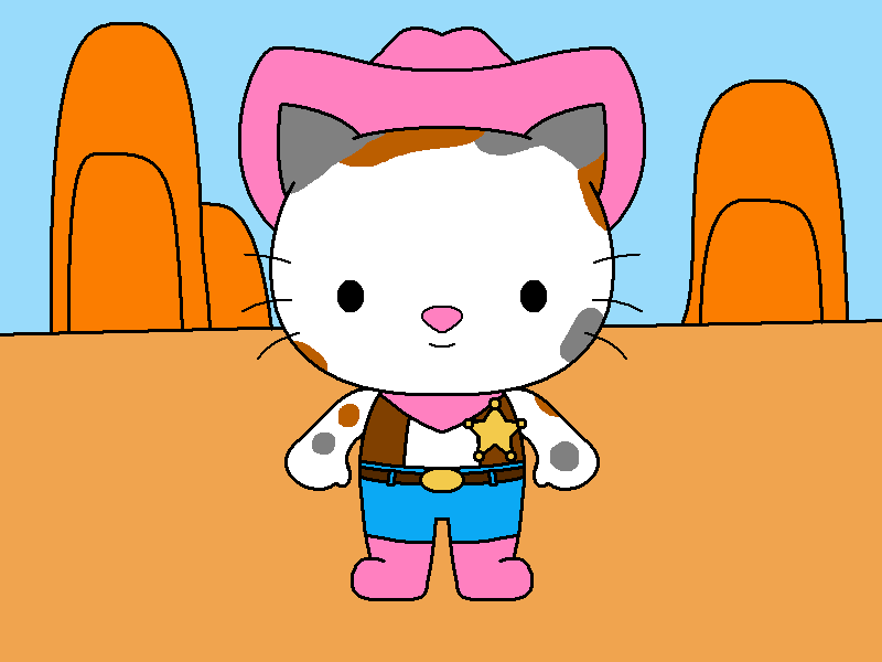 800x600 Sheriff Callie Hello Kitty Style By Gamekirby