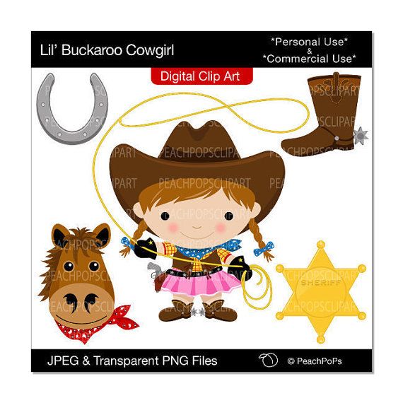 570x570 Cowgirl Clip Art Digital Clipart Western Horse Sheriff Girl