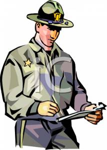 214x300 A Sheriff Writing A Ticket