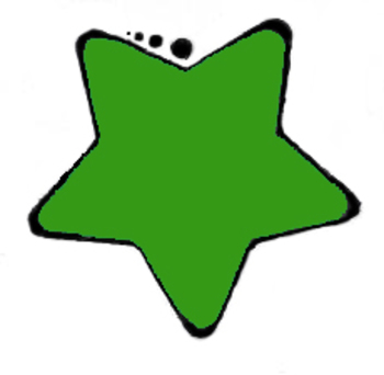 350x342 Clipart Green Star Rounded Clip Art Image