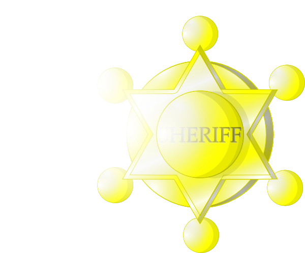 600x498 Sheriff Star Clip Art Free Vector 4vector