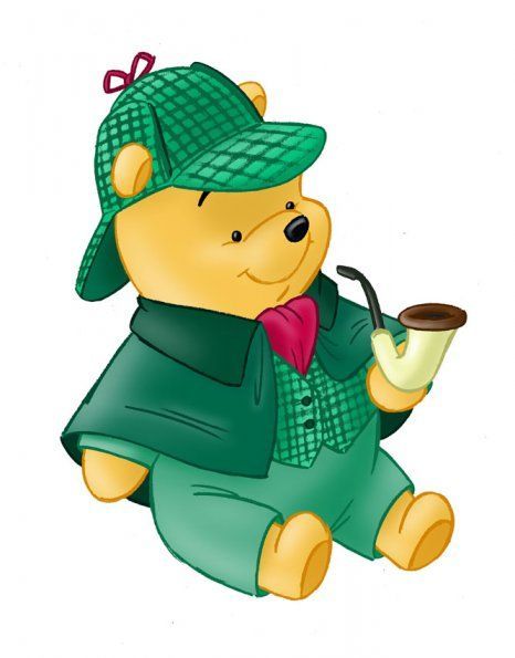 466x595 Winnie The Pooh As Sherlock Holmes. The Little Mermaiddisney
