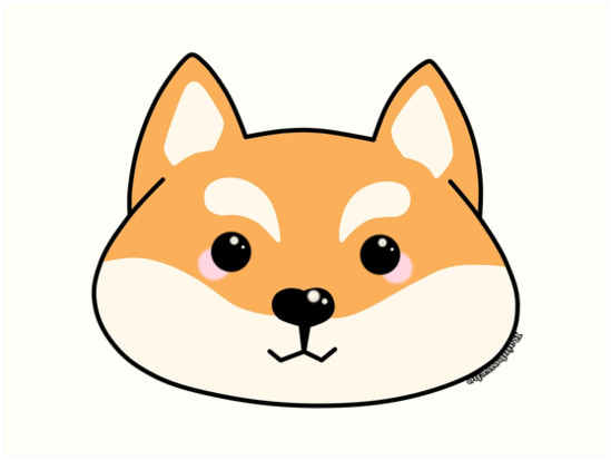 549x413 Shiba Inu Art Prints By Rainbowcho Redbubble