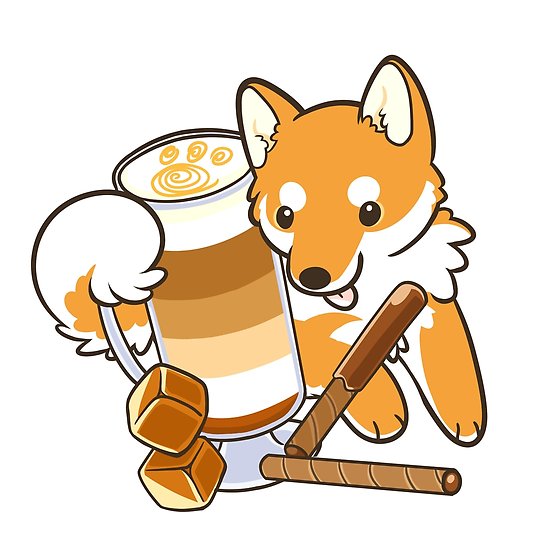 550x550 Caramel Macchiato Shiba Inu Posters By Pawlove Redbubble