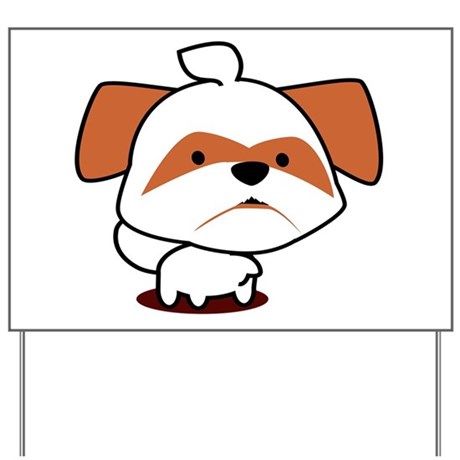 460x460 Cute Shih Tzu Yard Signs