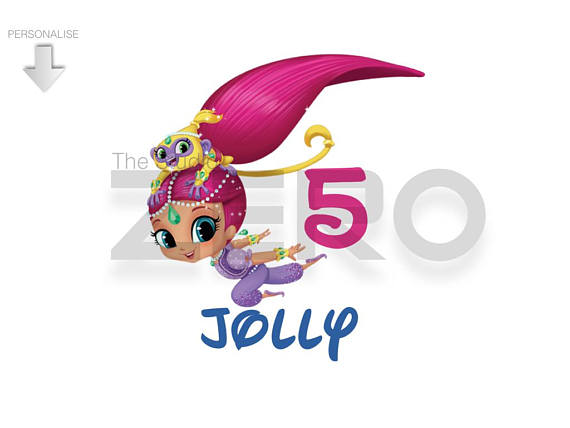 570x428 Shimmer And Shine Bday Clipart Personalize Printable Iron