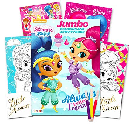 425x425 Shimmer And Shine Coloring Book Set