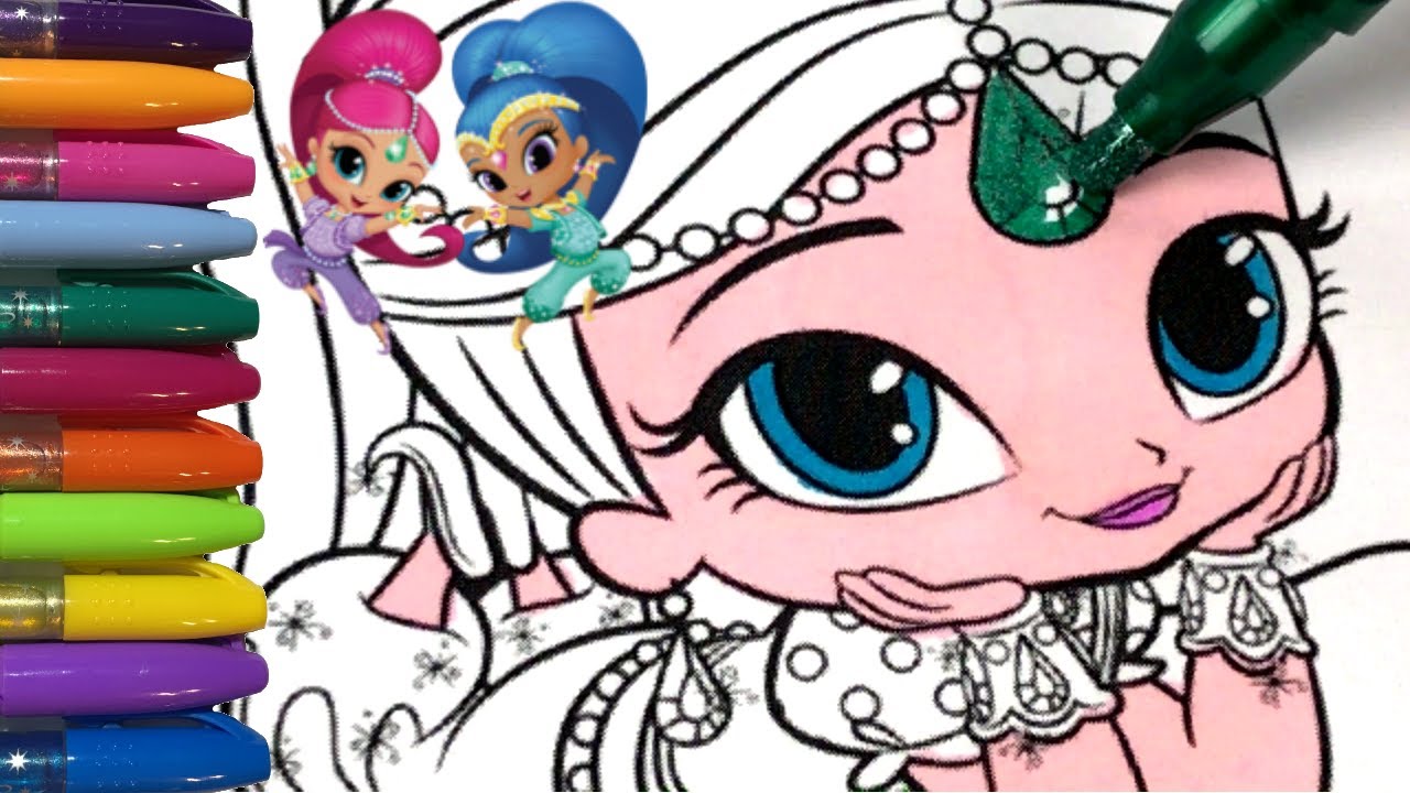 1280x720 How To Color Shimmer And Shine!!! Princess Action!!