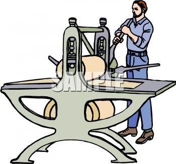 350x327 Printing Press Clip Art Clipart