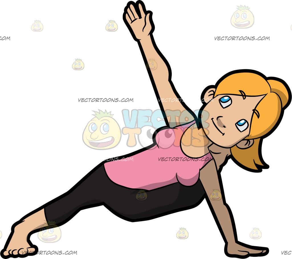 1024x910 A Woman Doing The Shiva Yoga Pose Cartoon Clipart