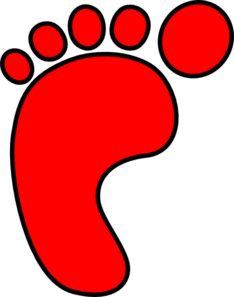 234x297 Red Shoe Print Clipart Collection