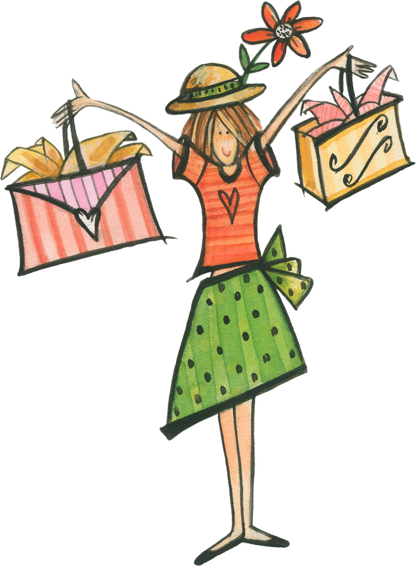 849x1153 Shopping Clipart