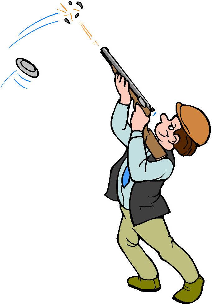 681x978 Trap Shooting Clipart