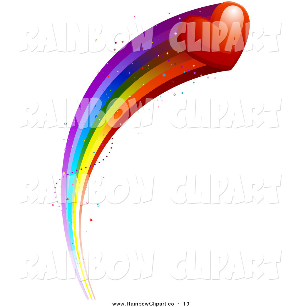 1024x1044 Vector Clip Art Of A Shooting Star Red Heart With A Rainbow Trail