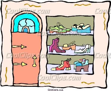 375x307 Shoe Store Clipart