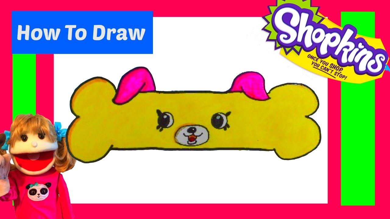 1280x720 How To Draw Shopkins Bone Adette Step By Step Easy Shopkins