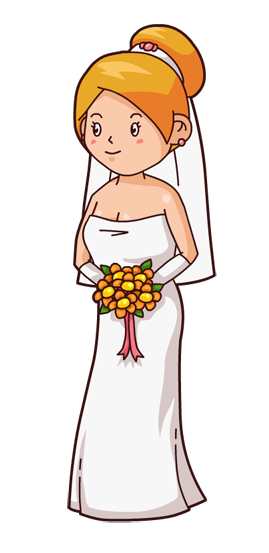 269x553 Bride Clipart Animation