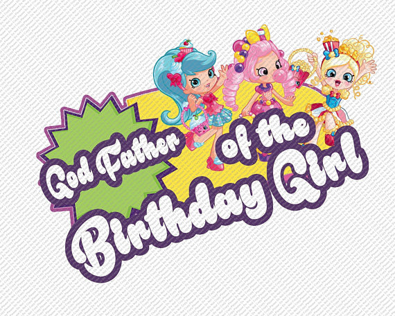 570x456 Shopkins God Father Of The Birthday Girl Iron On Transfer Instant