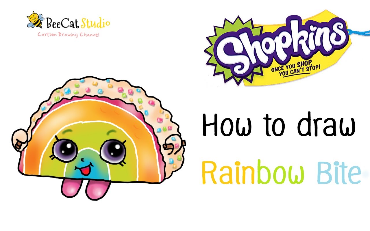 1280x800 How To Draw Shopkins Season 1 Rainbow Bite