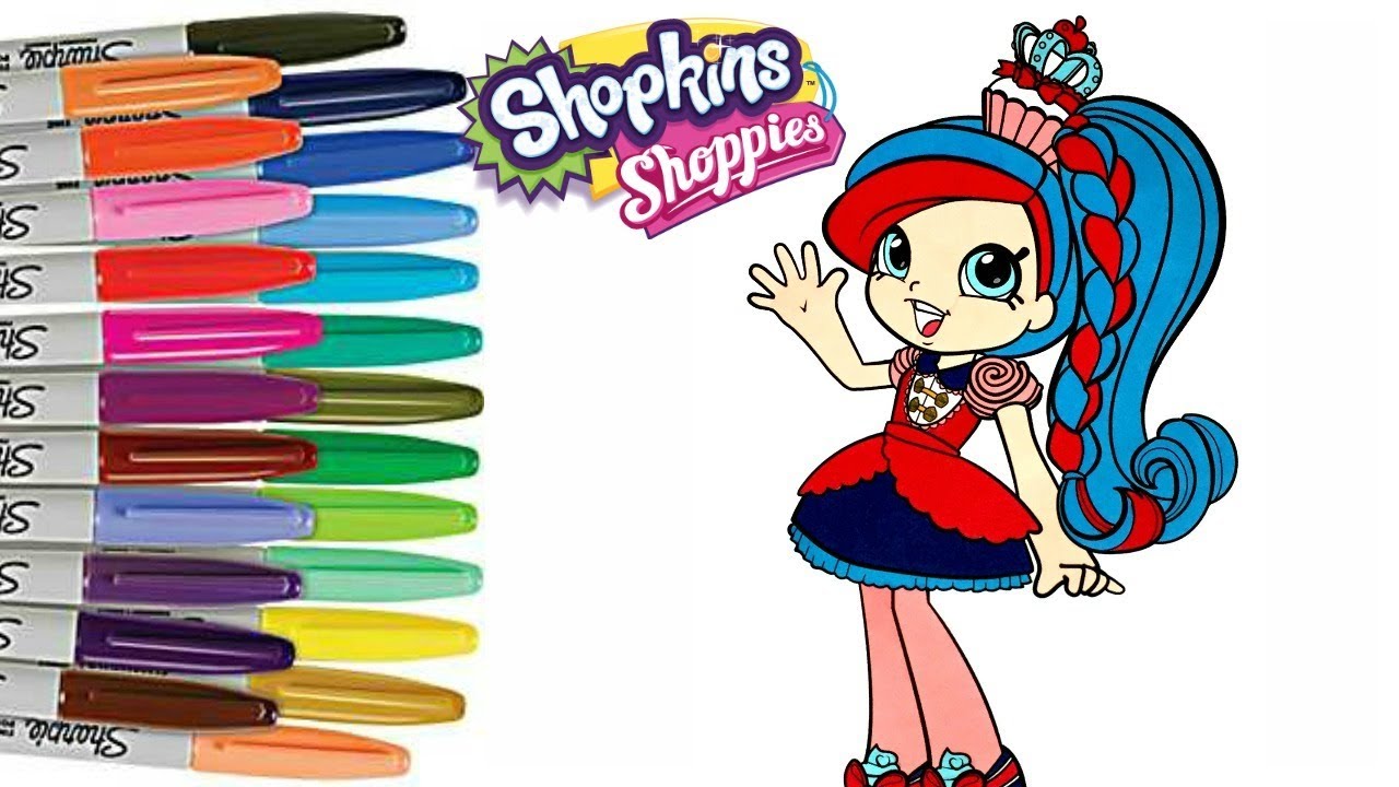 1280x720 Shopkins Shoppie Coloring Book Page Season 8 World Vaction