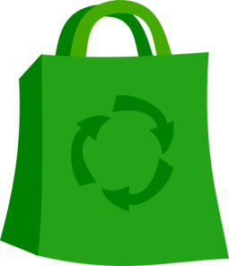 255x296 Green Shopping Bag Clip Art