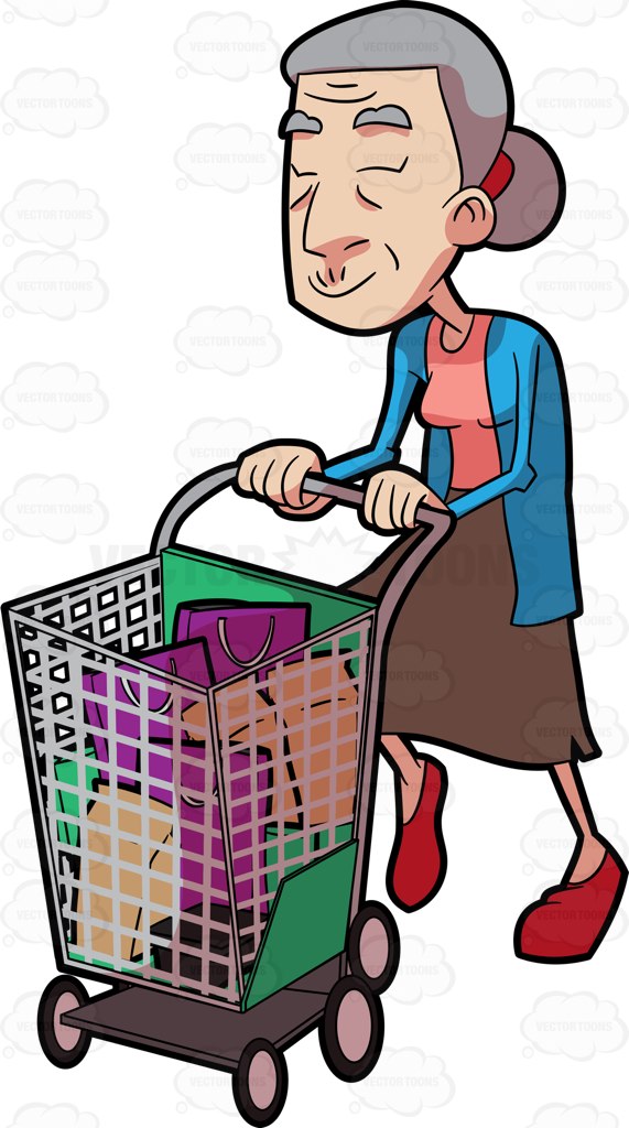 571x1024 Shopping Cart Clipart Vector Toons