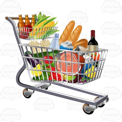 400x400 Cart Clipart Grocery Cart