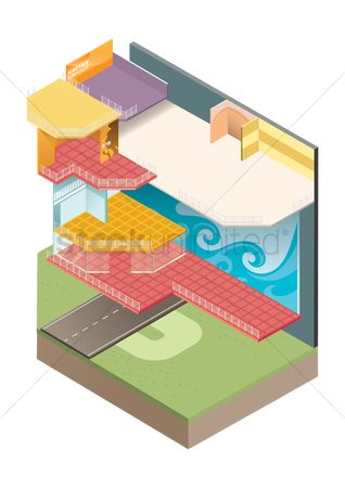 318x450 Free Shopping Mall Building Stock Vectors Stockunlimited