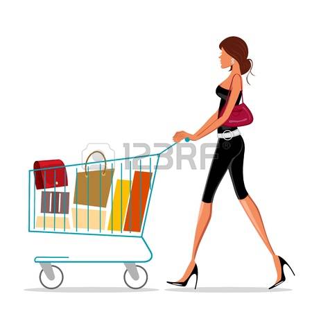 450x450 Mall Clipart Lady