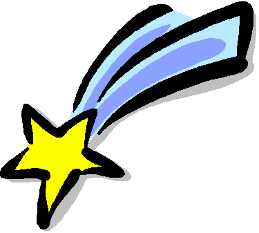 375x337 Blue Star Shooting Star Clipart