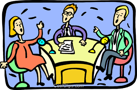 480x316 People Debating On Talk Show Royalty Free Vector Clip Art