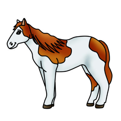 400x400 Spotted Horse Clip Art Archives