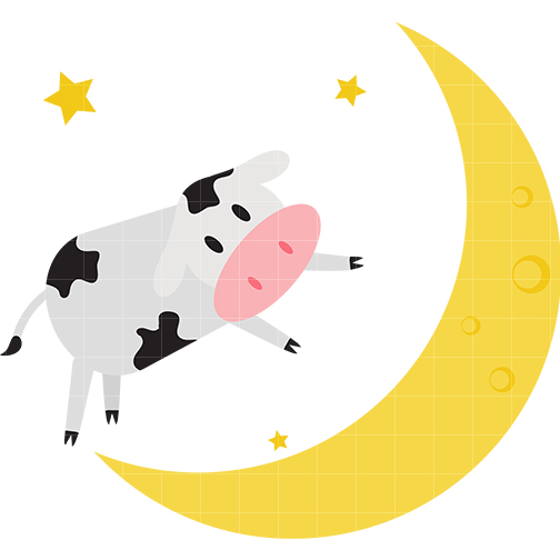 504x504 Cow Jumping Over The Moon Clipart The Cow Jumped Over Moon Clipart