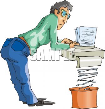 335x350 Man Putting Paper Through A Shredder