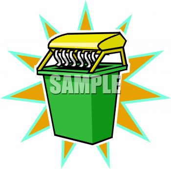 350x346 Royalty Free Clip Art Image Paper Shredder