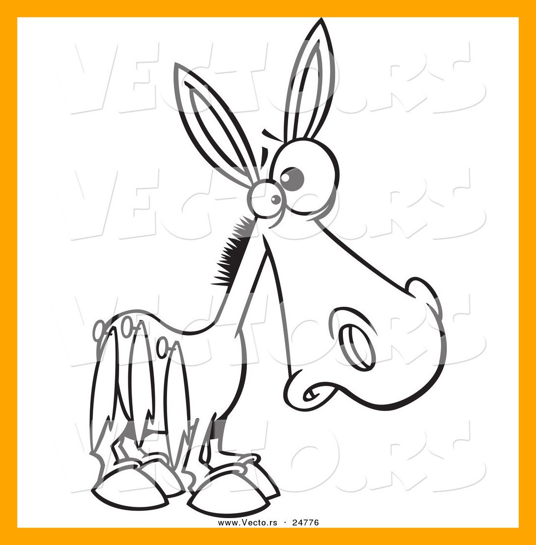 1094x1114 Marvelous Donkey Outline Clip Art Pic For Coloring Page Trend