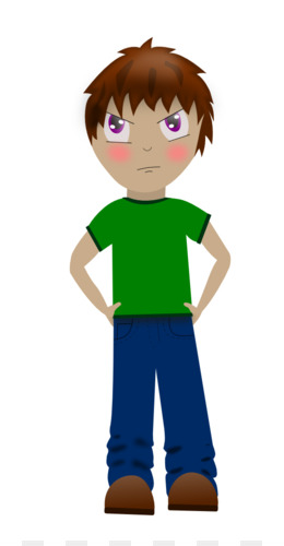 260x500 Free Download Boy Anger Clip Art