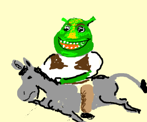 300x250 Happy Shrek That's My Donkey