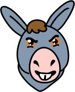 239x295 Head Clipart Donkey