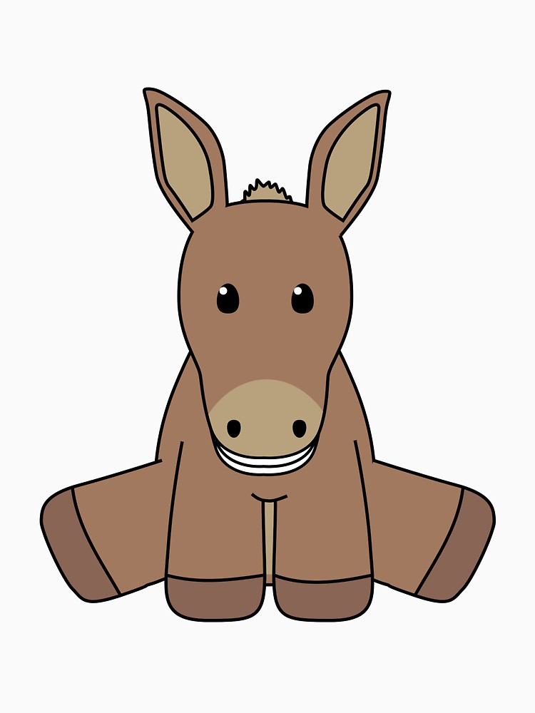 750x1000 Donkey (Not Shrek) Women's Fitted Scoop T Shirt By Ppppppppp