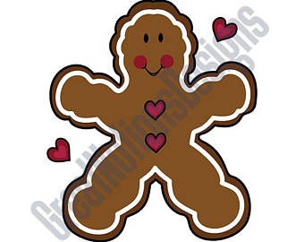 340x270 Gingerbread Svg Etsy