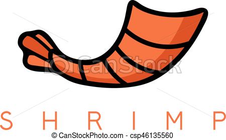 450x280 Tail Of Shrimp Simple Vector Design Template Clip Art Vector