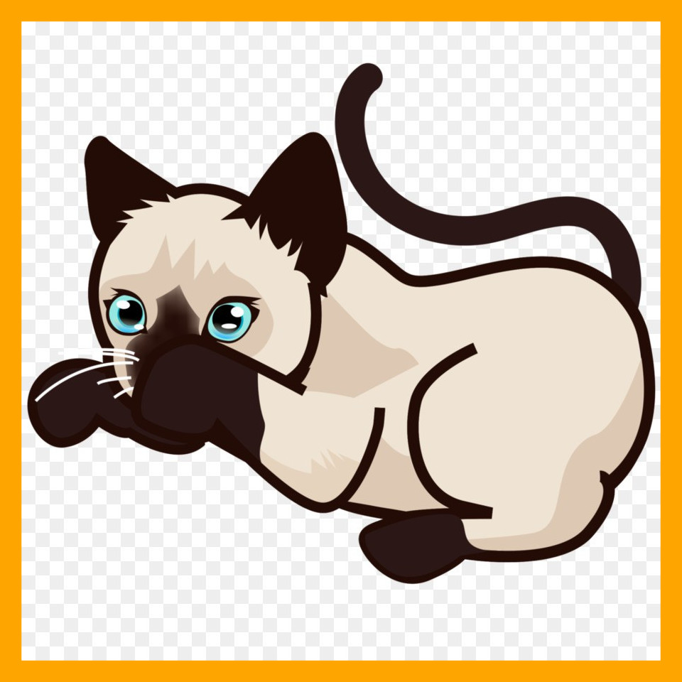 960x960 Inspiring Siamese Cat Kitten Clip Art Png Pict Of Cute Cartoon