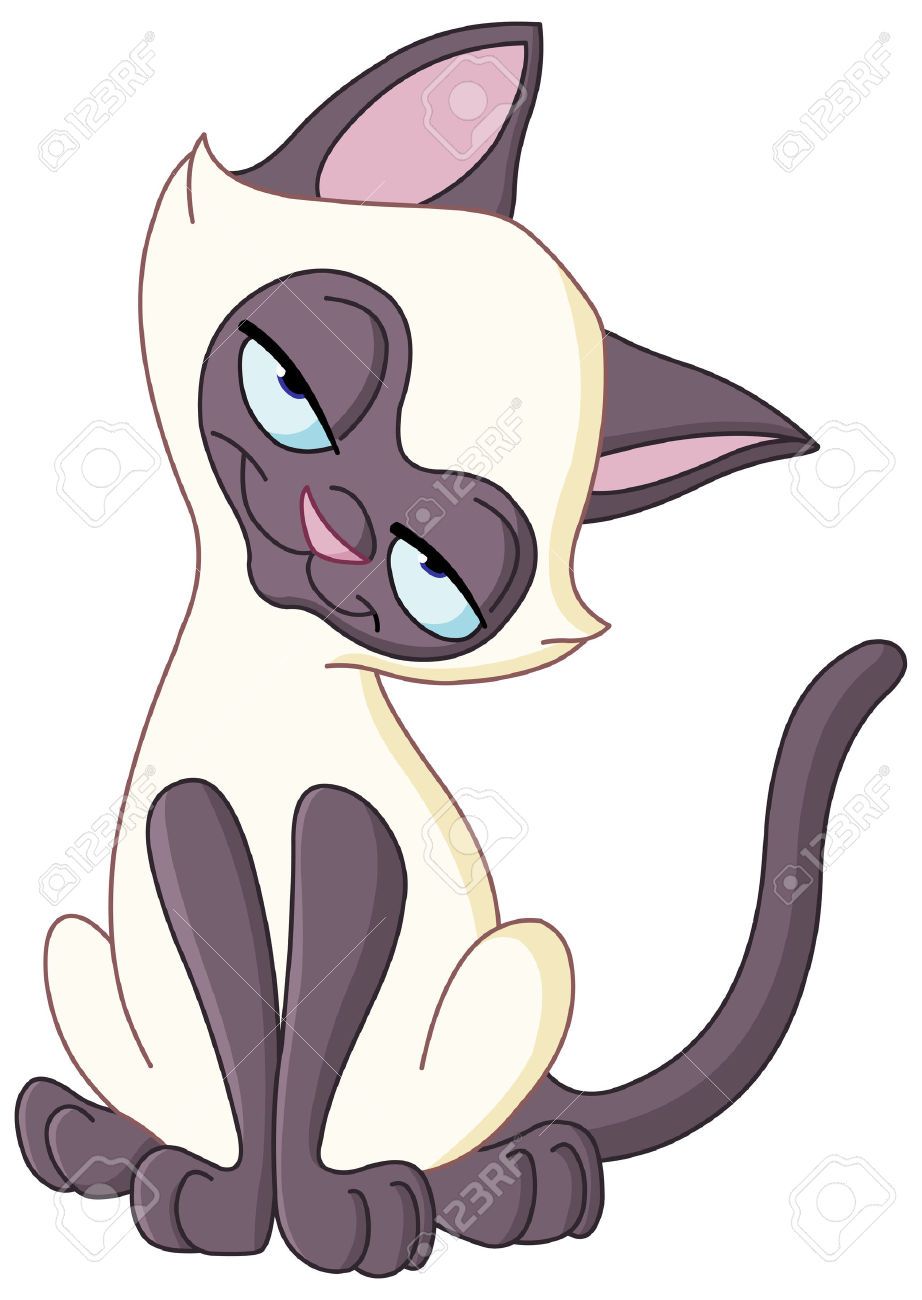 922x1300 Siamese Cats Cartoons