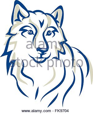 300x367 Silhouette Of A Dog Head Siberian Husky. Companion And Friend