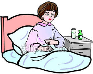 300x239 Sick Woman Clip Art