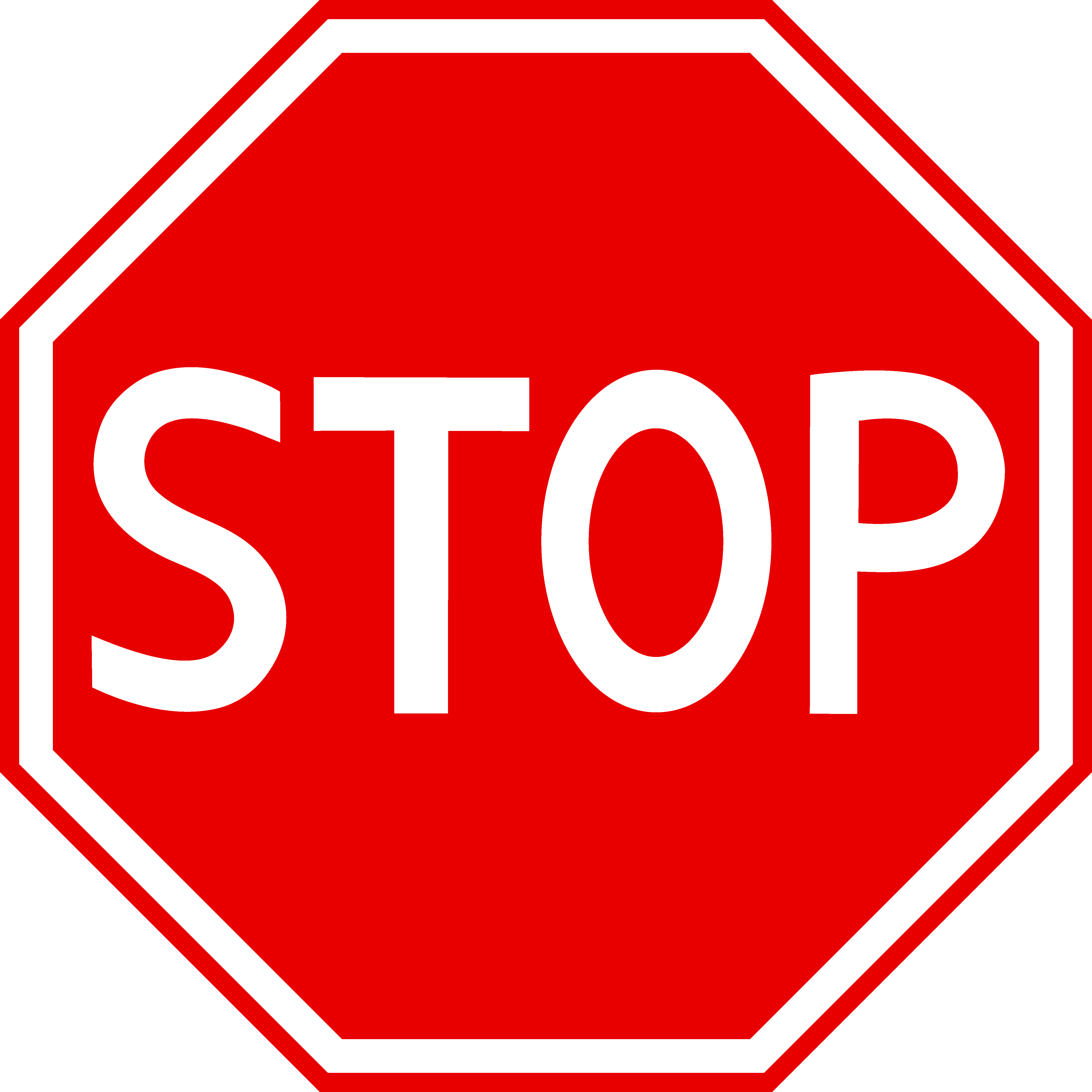 4731x4731 Red Stop Sign Clipart